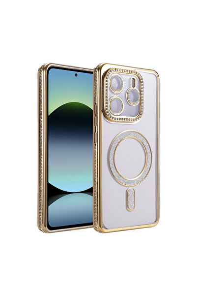 Twin Store حافظة ريدمي نوت 14 4G جوك سيملي ماجنيتيسيف - ذهبي