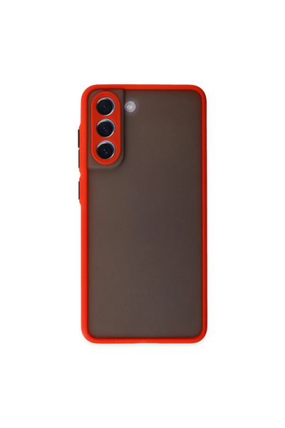 Twin Store غطاء سيليكون مونتريال لهاتف Galaxy S21 Fe - أحمر