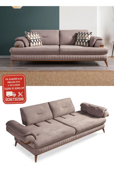 Efes 3' Lü Koltuk - Sırt ve Kol Atlamalı