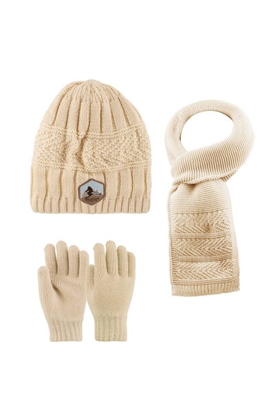 Kitti 9-15 років Офіціант 3-комплектний набір чоловічий шарф, рукавички та шапка з флісовою підкладкою