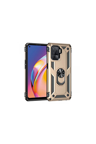 Twin Store غطاء سيليكون رينو 5 لايت صوفيا مع حلقة - ذهبي