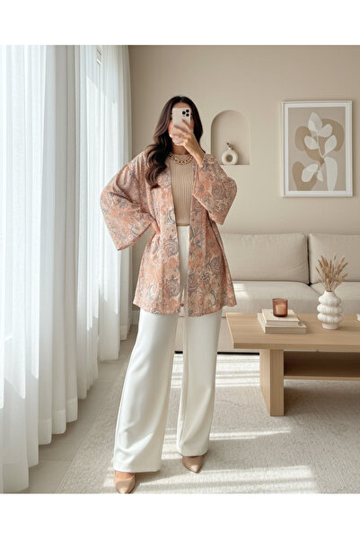 MissRunin Etnik Desenli Bağcıklı Kimono