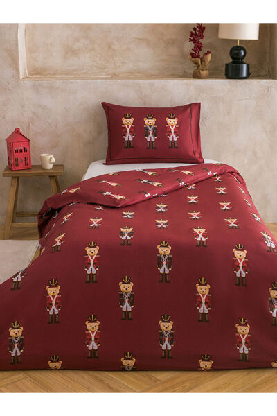 LC Waikiki Renkli̇mağazadan Bear Teddy B Printed Single Duvet Cover Set