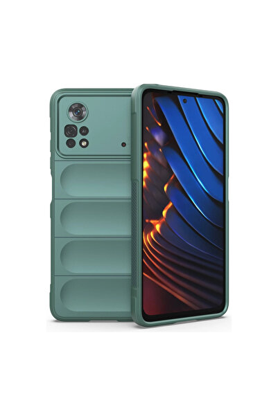 Twin Store حافظة Poco X4 5G من السيليكون الأفضل - أخضر داكن