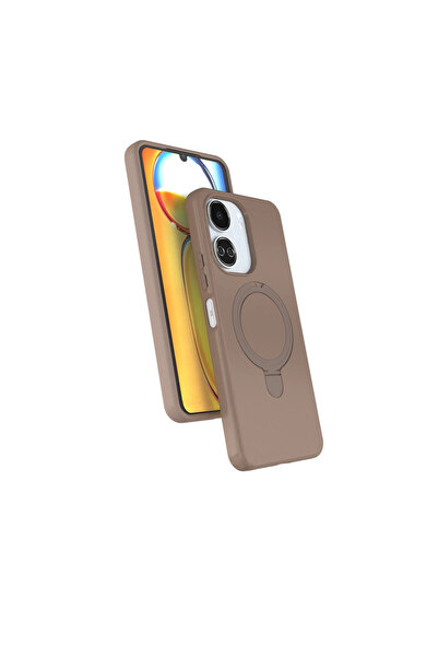 Twin Store غطاء حماية ريدمي 13C ريجال مع حامل ماجسيف - تيتانيوم صحراوي