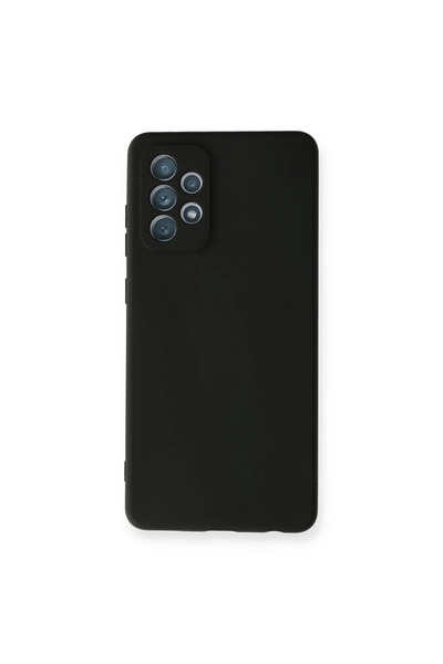 Najmaddin حافظة سامسونج جالاكسي A72 نانو من الداخل سيليكون مخملي - أسود