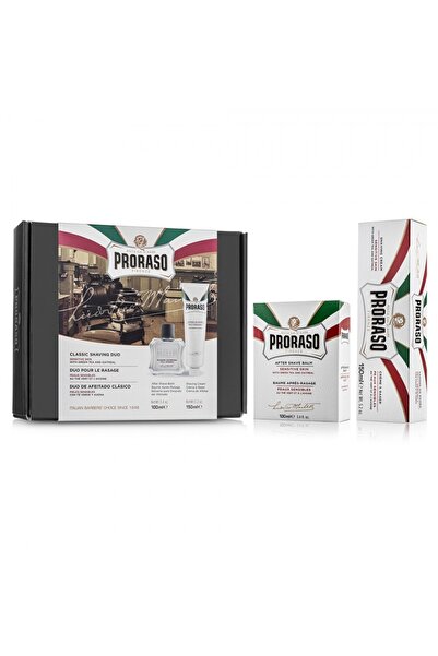 Proraso Shaving set with aftershave balm and shaving cream Sensitive Duo Pack
