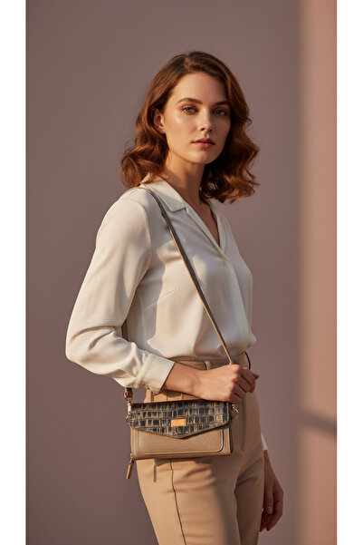 Sergio Ferrari Premium Hakiki Deri Kadın Omuz ve El Çantası | Manyetik Kapakl...