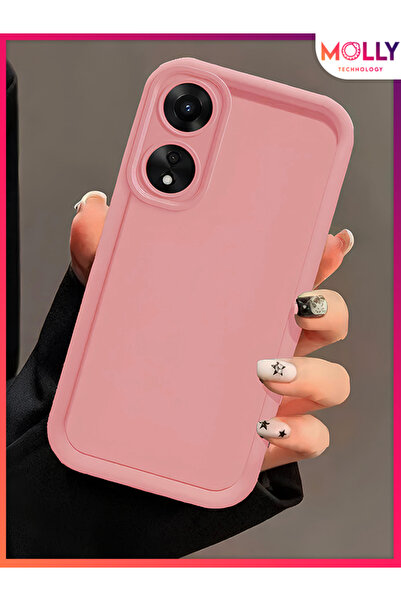Molly Sand Pink Edges Thick Pan Silicone Case for Oppo A60
