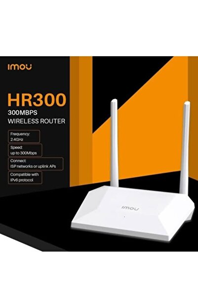 Imou HR300 Wireless Router with 300Mbps Speed, Quick Setup, WPS Encryption, IPv6 Compatible, WLAN Scheduling, WISP Mode