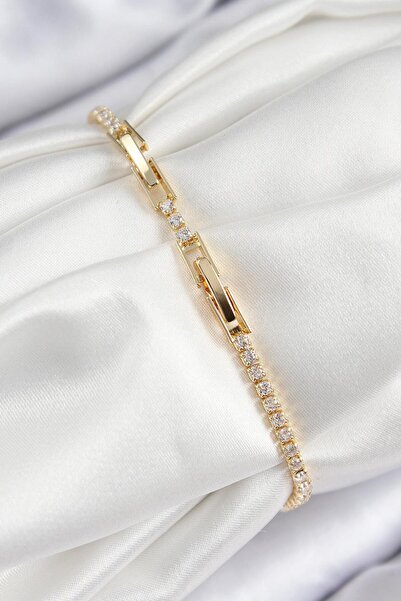 REBORN DESIGN Brass Zircon Stone Flower Model Gold Color Women's Bracelet