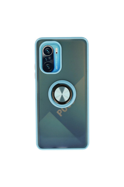 Twin Store غطاء سيليكون مونتريال مع حلقة لهاتف Redmi K40 - ثلج