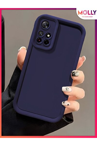 Molly Prussian Blue Edges Thick Pan Silicone Case for Xiaomi Redmi 10 2022