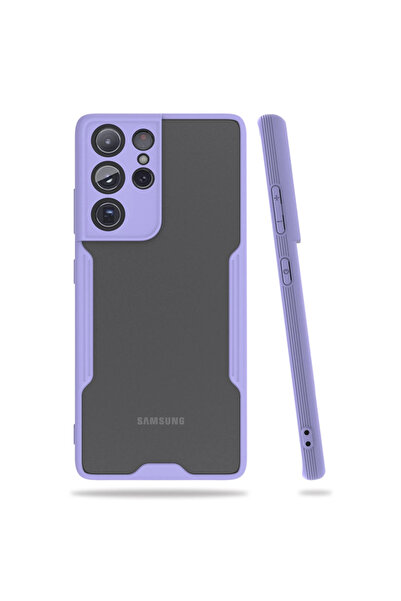 Twin Store غطاء سيليكون بلاتيني لهاتف Galaxy S21 - ليلك