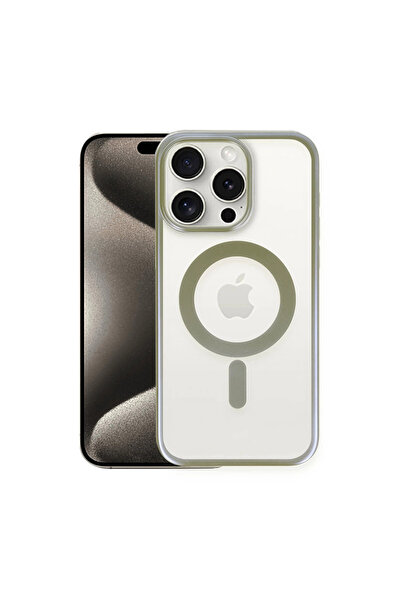 Twin Store غطاء حماية لهاتف آيفون 15 من إيروزي ماجسيف - رمادي