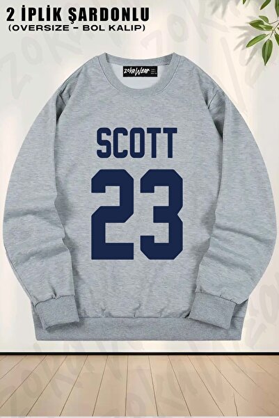 ZOKAWEAR Unisex One Tree Hill, tricoul lui Nathan cu imprimeu supradimensiona...