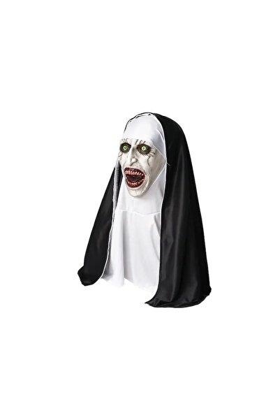 Zherqon Horror Nun Mask "The Nun" - Latex for Halloween, Masquerade, Carnival