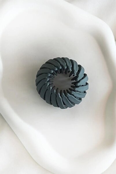 Stone Family Gray Color Matte Appearance Practical Hair Clip