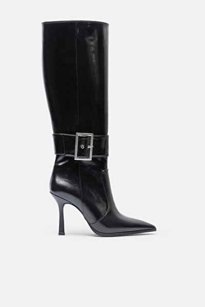 Jorbinol Thin Heeled Boots with Metal Buckle - Gala