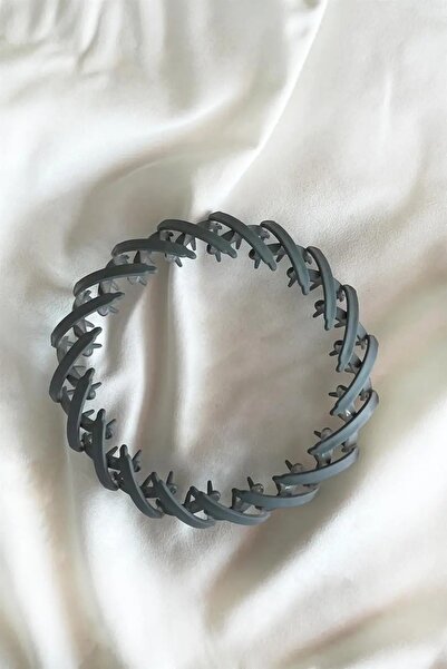 Stone Family Gray Color Matte Appearance Practical Hair Clip