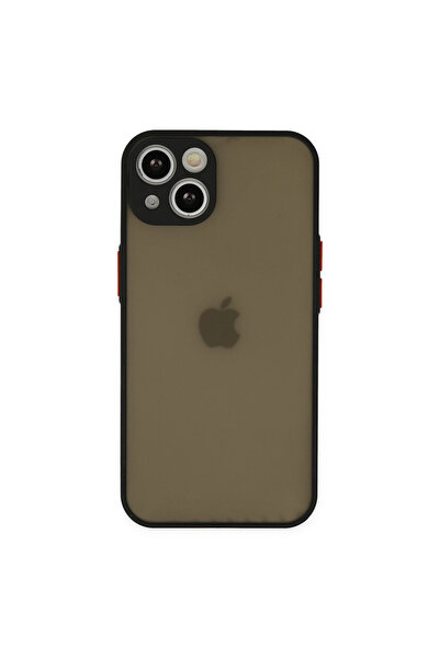 Twin Store حافظة آي فون 15 غطاء مونتريال سيليكون - أسود