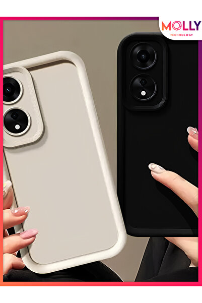 Molly Black Edges Thick Pan Silicone Case for Oppo A60