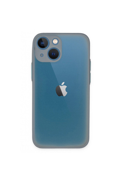 Twin Store غطاء سيليكون مونتريال لهاتف آيفون 15 - رمادي