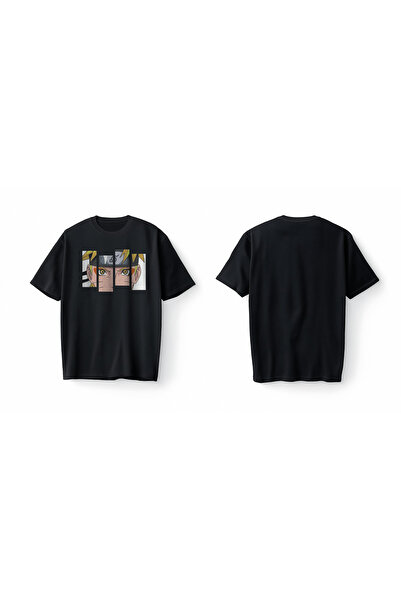 Bumeta Anime Naruto Kakashi Mask Korea Japan Japanese Dizi Oversized Unisex T-Shirt T-Shirt