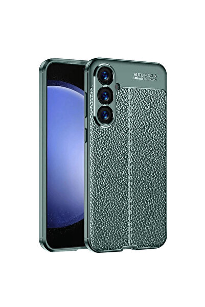 Najmaddin غطاء سامسونج A56 بتركيز تلقائي - أخضر داكن