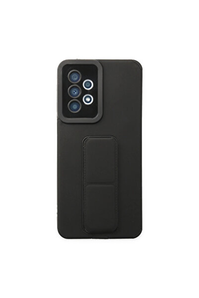 Twin Store حافظة جالاكسي A33 5G من السيليكون مع حامل ميجا - أسود