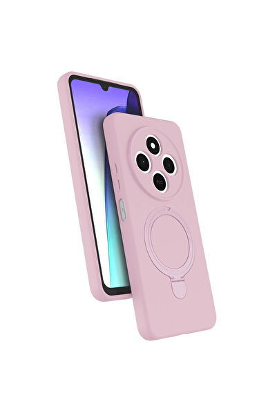 Twin Store غطاء ريدمي 14C ريجال مع حامل ماج سيف - وردي فاتح