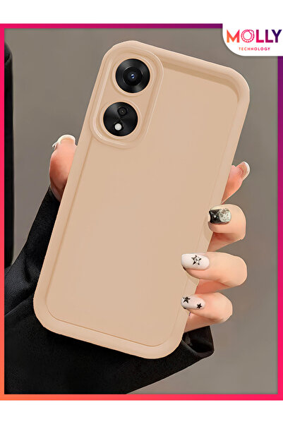 Molly Beige Edges Thick Pan Silicone Case for Oppo A60