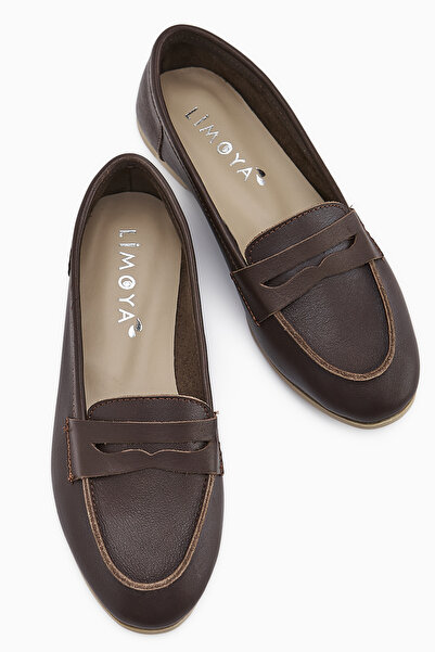 Limoya Обувки от естествена кожа Solina Coffee Loafer Удобни обувки за всеки ден