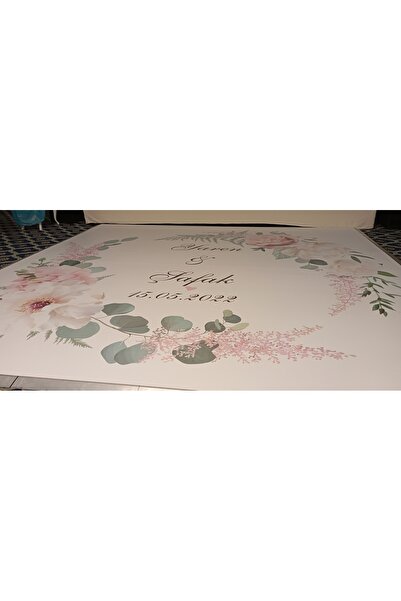 Düğün - Söz - Nişan ve Kına Gecesi Pist Yer Kaplama 3x3 Metre Dans Pisti Vinil Branda Kaplama