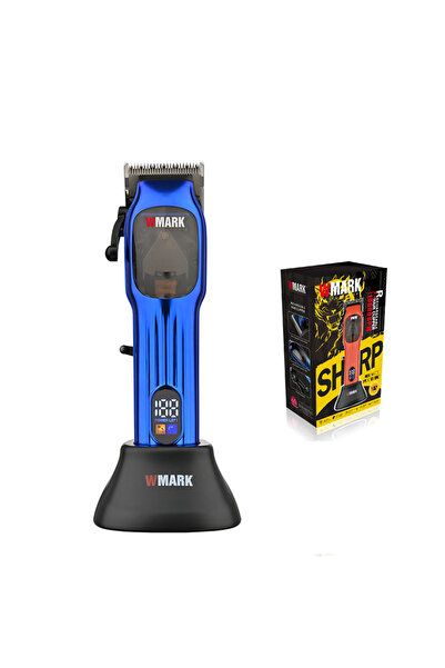 Wmark Rechargeable Hair Clipper (Blue & Orange) Saç Ve Sakal Makinesi NG-9006...