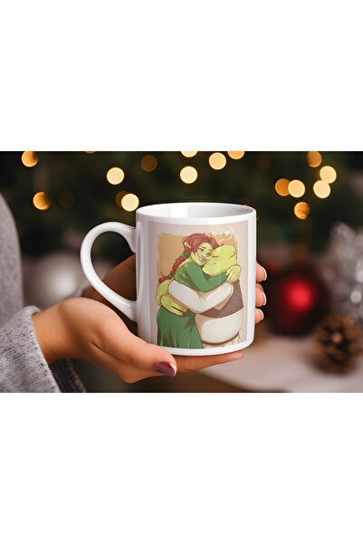 Beramussa كوب بتصميم شريك و الأميرة فيونا - كوب خاص لمحبي شريك - هدية ذات طابع الحب