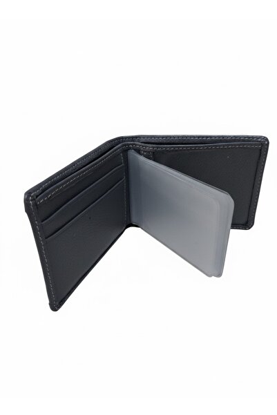 Newish Polo Genuine Leather Credit Card Holder Wallet Side Model