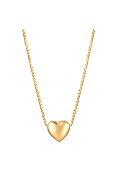 Glanzstücke München Silberhalskette Kette mit Anhänger Sterling Silber gelbgold