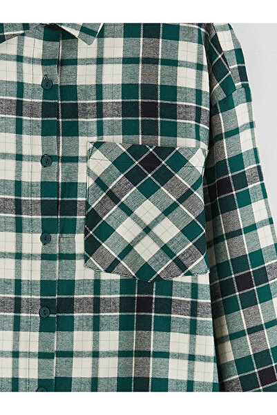 LC Waikiki Cămașă pentru femei în carouri oversize