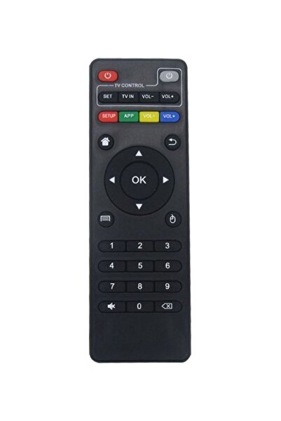 Generic Replacement IR Remote for Android TV Box H96 MAX/V88/MXQ/TX6/T95X/T95Z/TX3/X96 Mini - Black