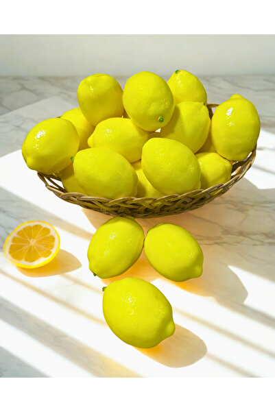 Home Yapay Gerçekçi Büyük Limon 3 Adet (10cm)