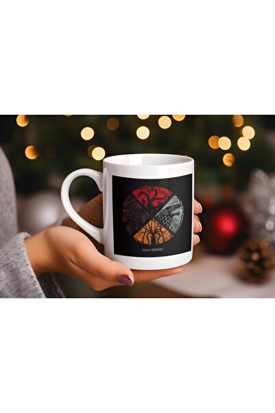 Beramussa كوب جيم أوف ثرونز ستارك وتارجاريان - تصميم متطور يرمز إلى الأسرة - قطعة قابلة للجمع