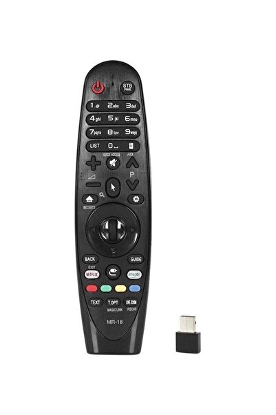 Generic جهاز تحكم عن بعد ماجيك عالمي لتلفزيون إل جي الذكي باللون الأسود