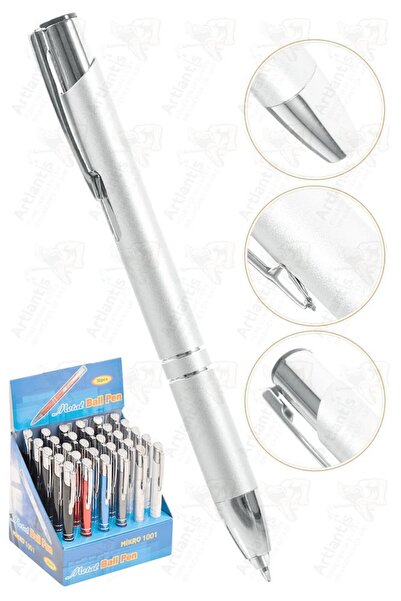 Artlantis Short Metal Ballpoint Pen 1 Piece Blue Color Pocket Pen Ballpoint P...