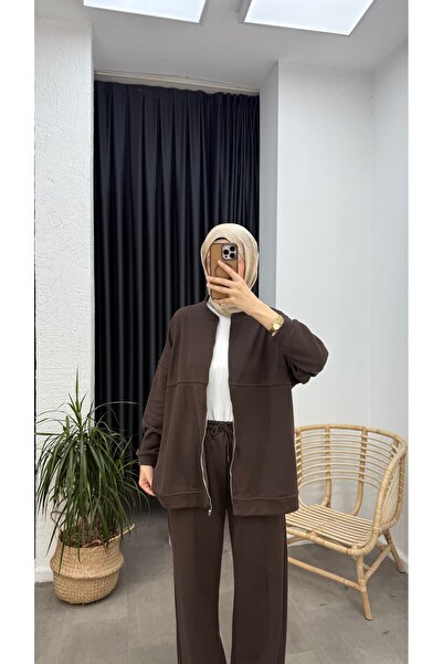 Minharir Three-Thread Hijab Two-Piece Set – Comfortable Fit, Casual Combination