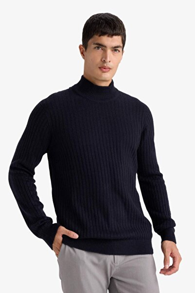DeFacto Standard Fit Turtleneck Knit Sweater F4623Ax25Wn