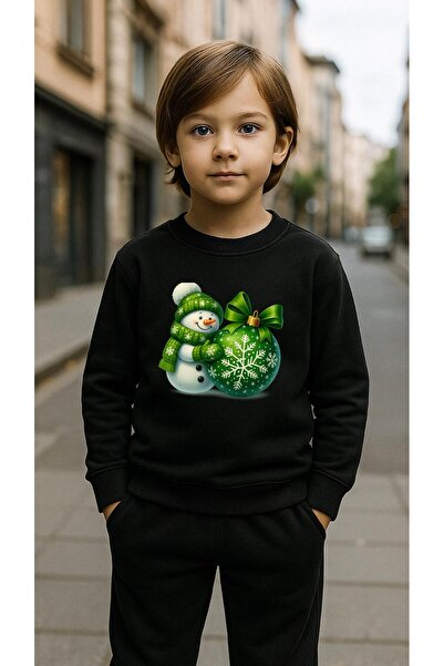playwear Dječji set majica ZELENI SNIJEG sa printom za devojčice i dečake, ok...