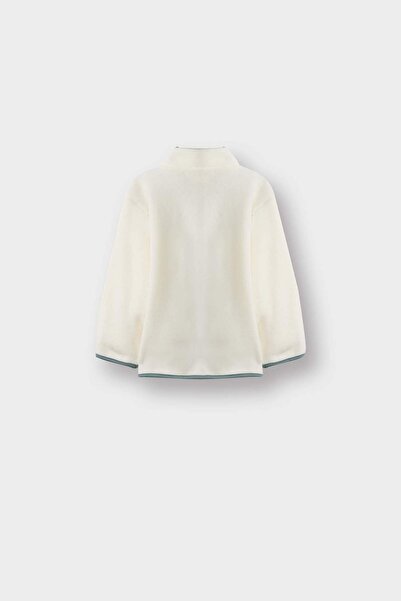 DeFacto Baby Boy Woven Label Zippered Fleece Cardigan G3139A525Wn