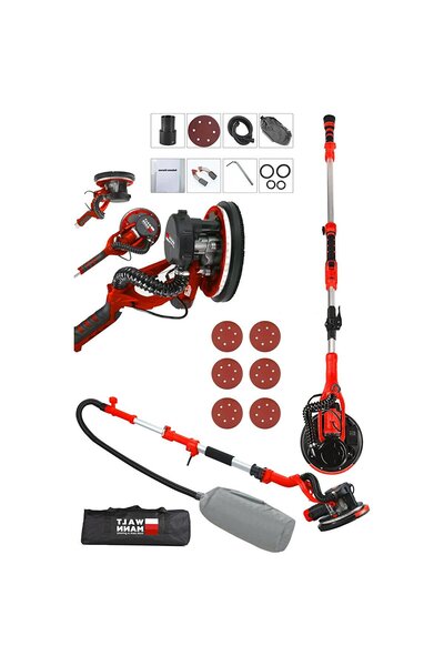 WaltMann Germany 360'ledli 1100w Pro Alçıpan Duvar Zımpara Makinası Toz Emmel...