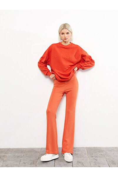 LC Waikiki Spanish Leg Self Patterned Women's Trousers